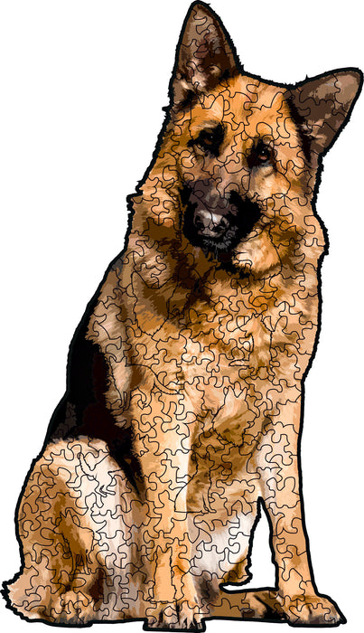 German Schepherd - Wooden Jigsaw Puzzle