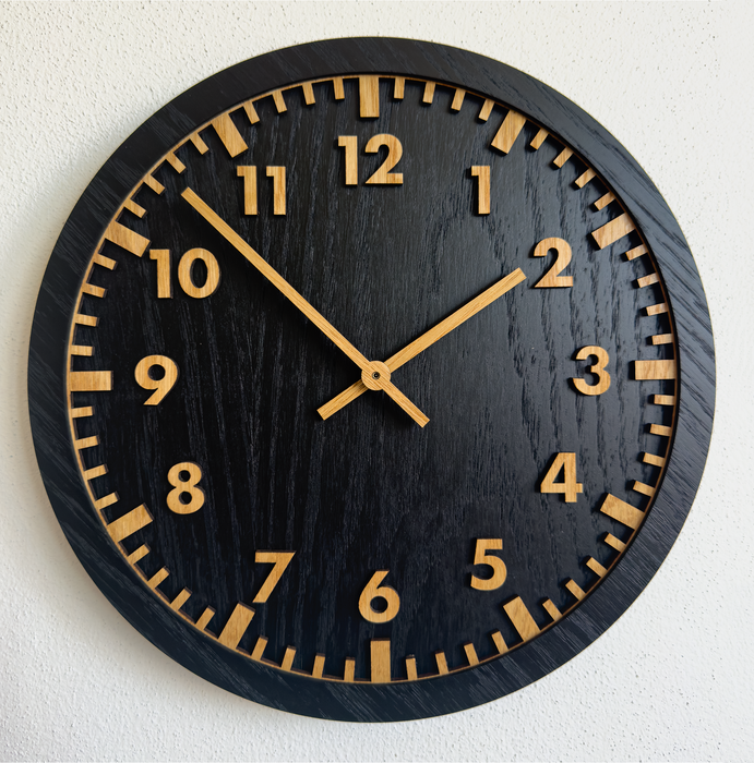 Orologio in Rovere T-Tatra Noir  | 30cm | 50cm | 84cm