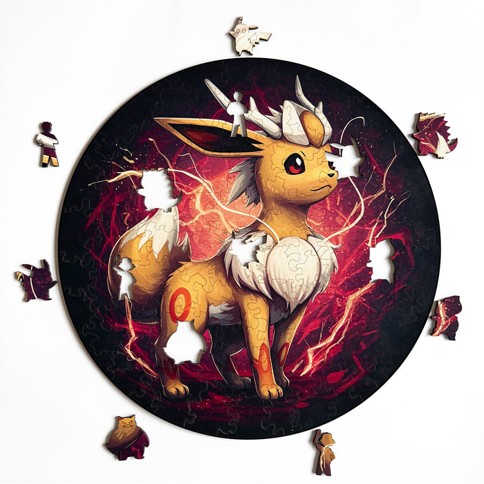 Eevee pokemon - drevené puzzle