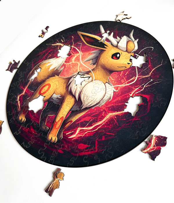 Eevee pokemon - drevené puzzle