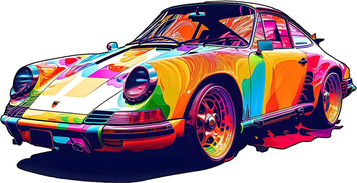 Porsche 911 -Herr Ferdinand - Dřevěné puzzle