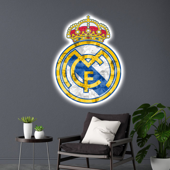 Svietiaci obraz Logo Real Madrid CF - Legendy II. 