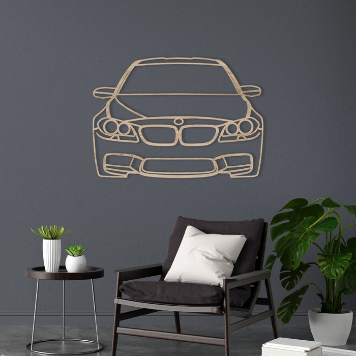 Dřevěná nástěnná dekorace - design auta
