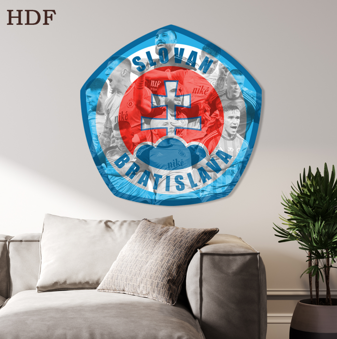Wooden HDF poster - Slovan Bratislava Players
