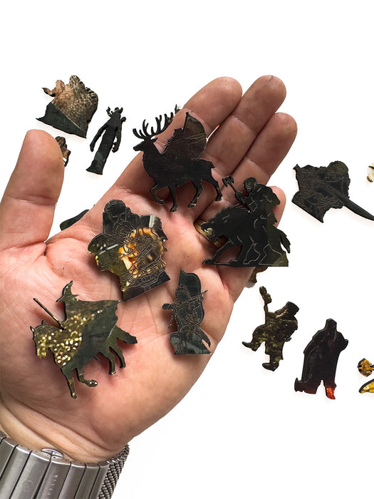 Krajina z Kraja - svet Pána prsteňov - drevené puzzle