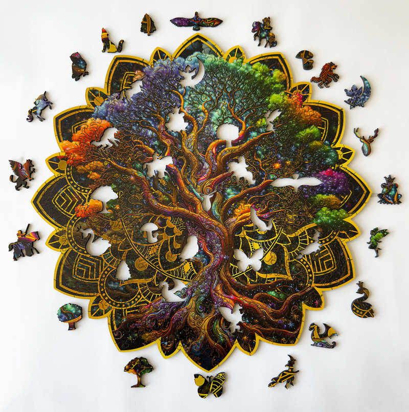 Space Oak - Drevené puzzle