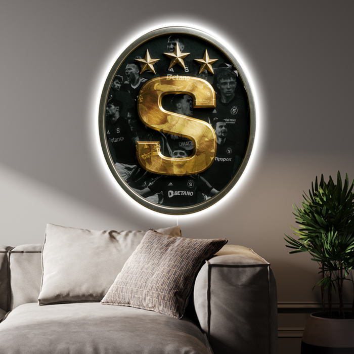 Shining poster - Sparta Praha - Golden