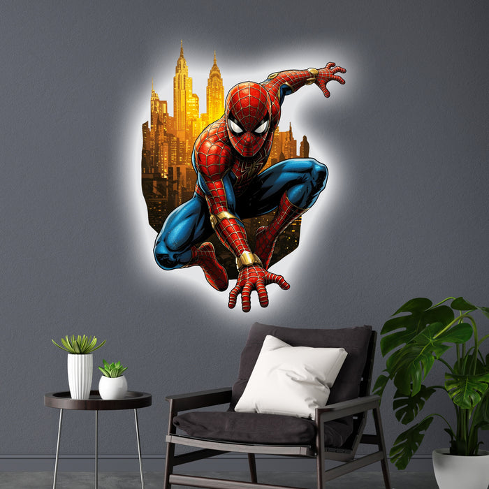 Svietiaci obraz - Spiderman v meste 