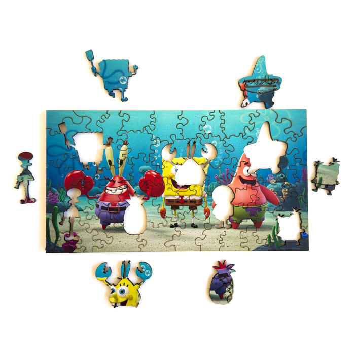 Mr. Krabs’ Treasure - SpongeBob - Wooden Jigsaw Puzzle