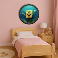 Drevený obraz s UV potlačou - SpongeBob