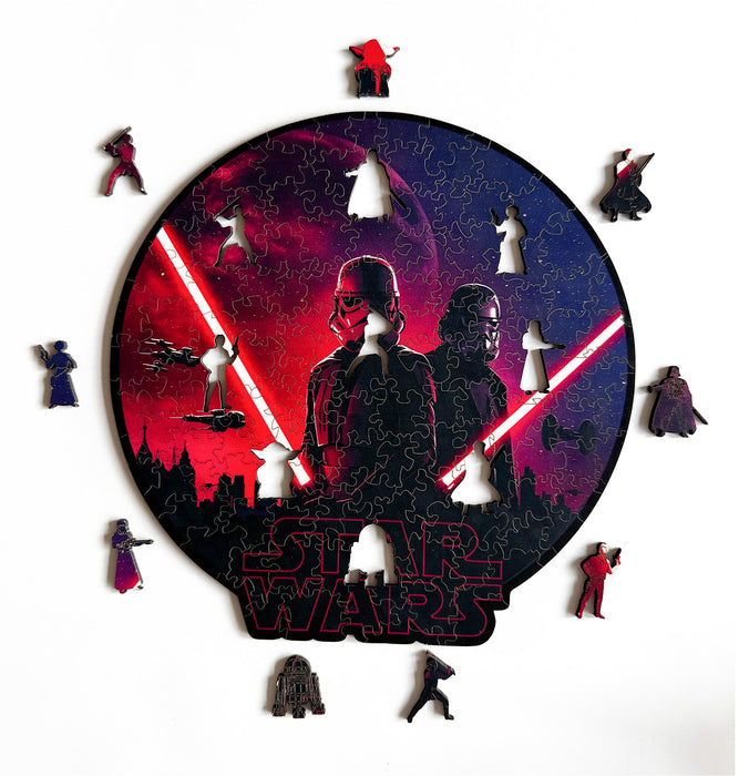Star Wars – Sila a Temnota - drevené puzzle