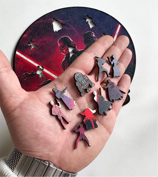 Star Wars – Sila a Temnota - drevené puzzle