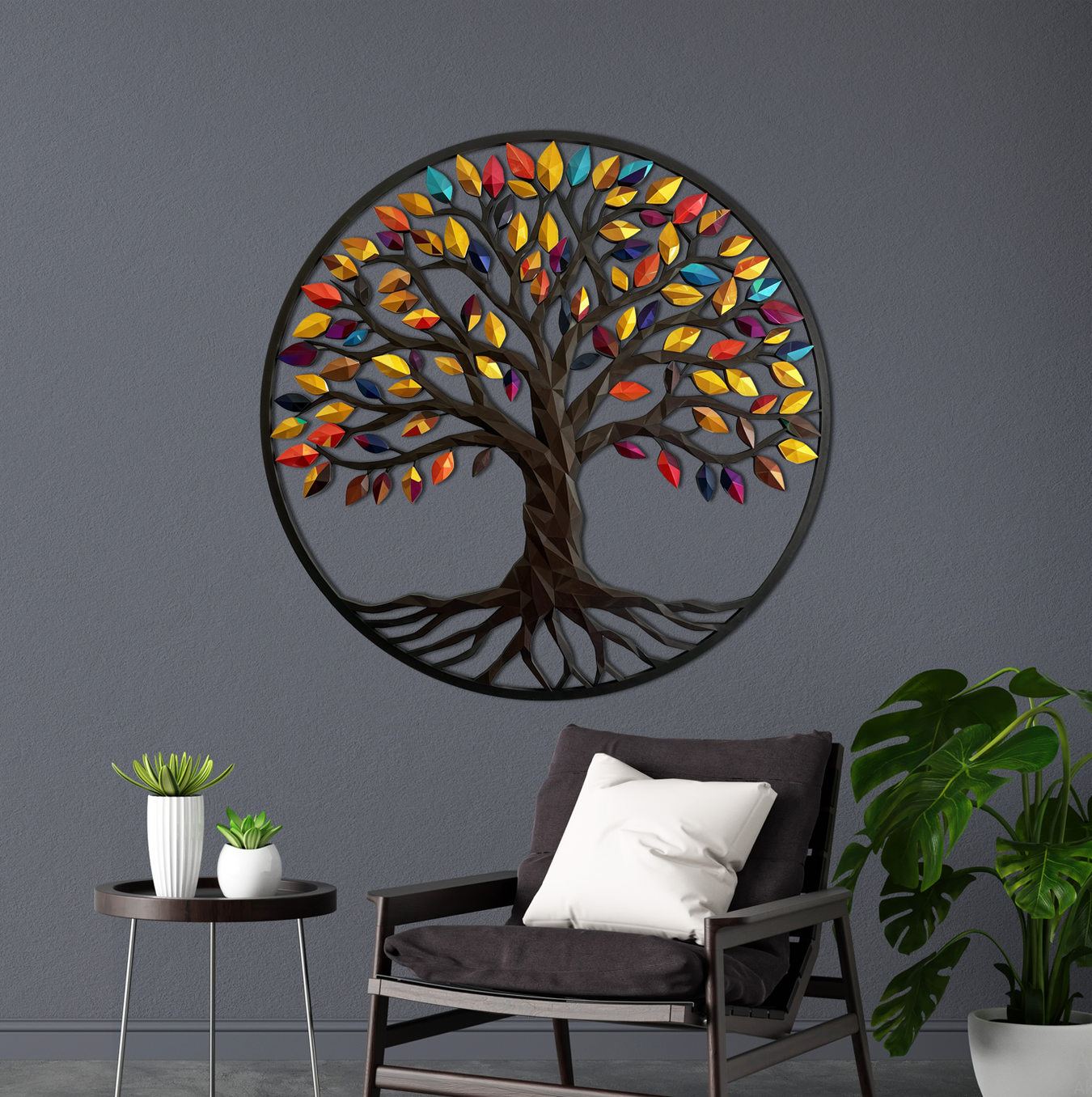 Colorful Wooden Wall Decorations