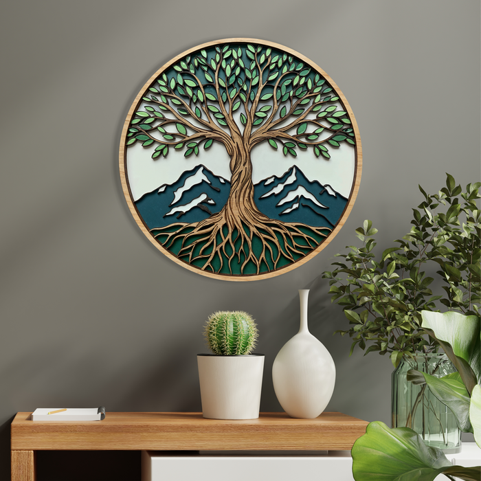 Wooden UV printed poster - Tree of Life - Nomad