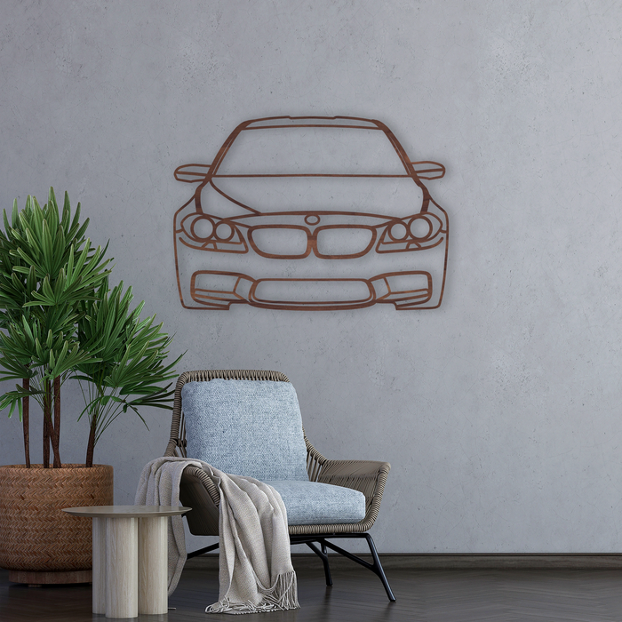 Dřevěná nástěnná dekorace - design auta