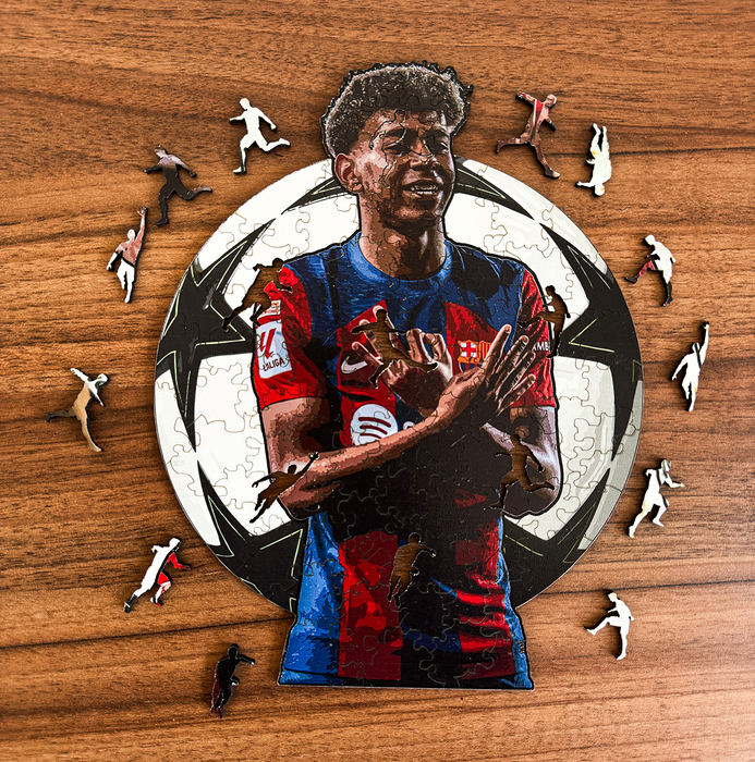 Yamal - Ball Champ.  Wooden Jigsaw Puzzle