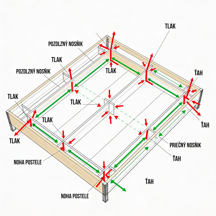 Manželská posteľ T-Tatra Vena