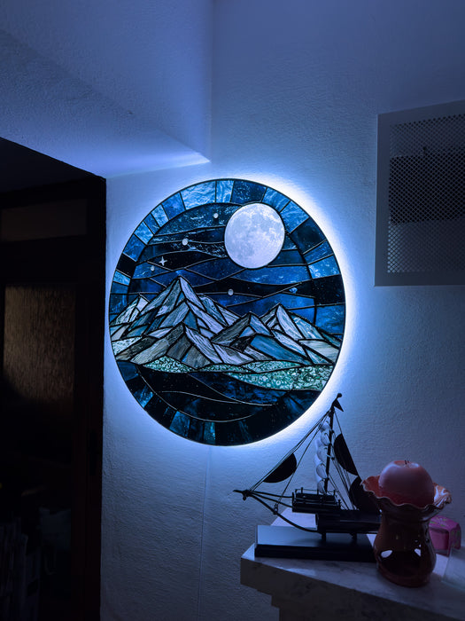 Shining Glass Winter night
