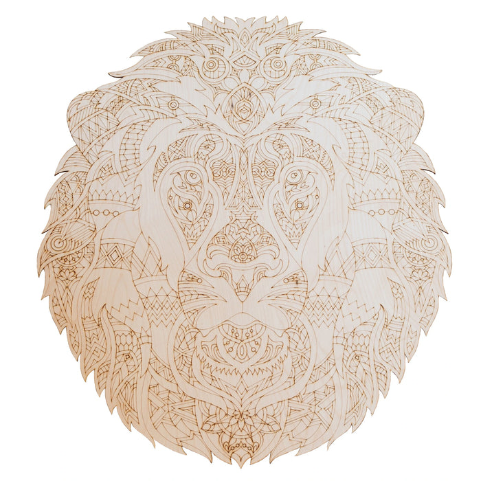 Drevená maľovacia sada – Mandala Lev