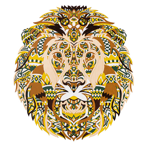Wooden Painting Kit – Mandala Lion