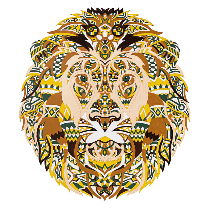 Wooden Painting Kit – Mandala Lion