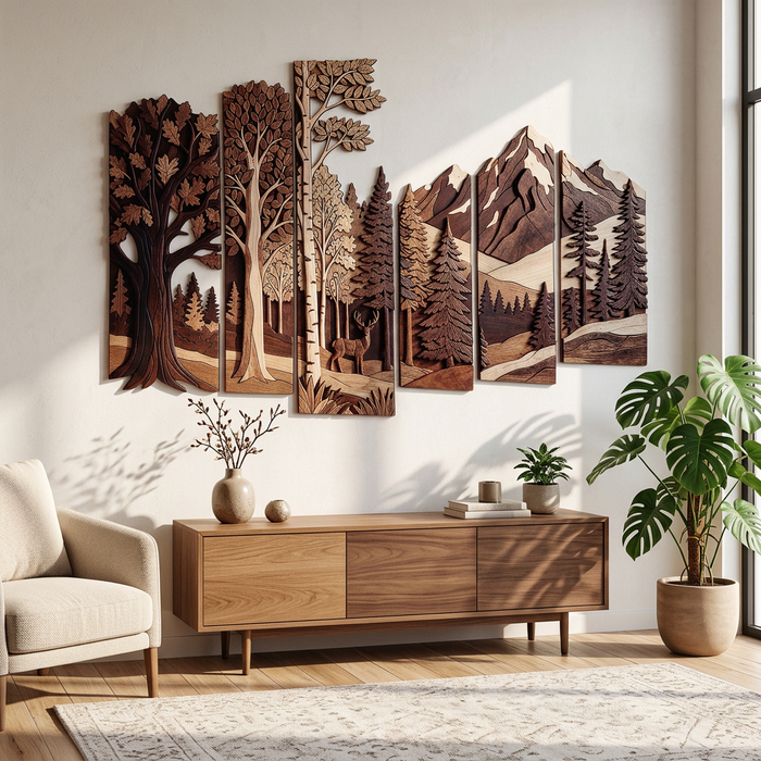 Wooden UV printed poster - Zimne valley – 4