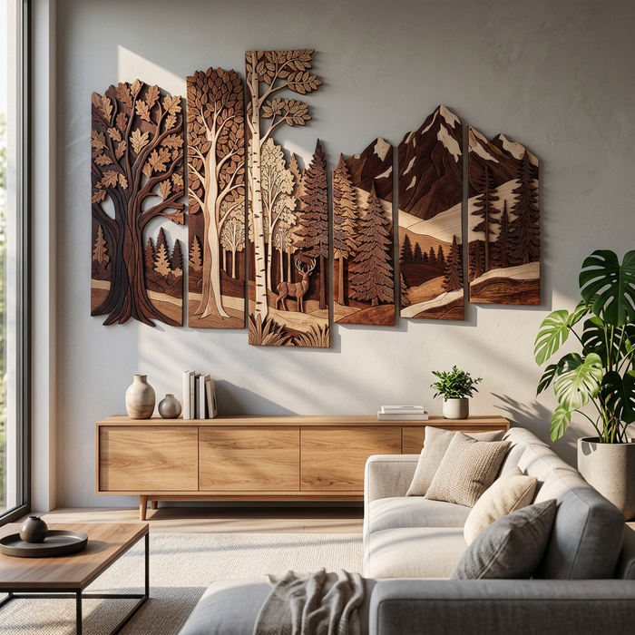 Wooden UV printed poster - Zimne valley – 3