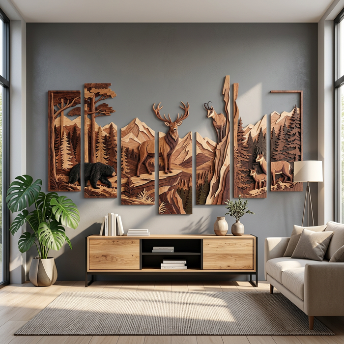 Holzbild mit UV-Druck - Radecki-Wald