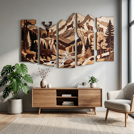 Wooden UV printed poster - Lomnica forest – 2