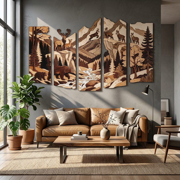 Tableau en bois imprimé UV - Forêt de Lomnica – 3