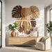 Wooden UV printed poster - Elephant and leafs – 4