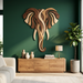 Wooden UV printed poster - Elephant nature stream – 2