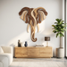 Wooden UV printed poster - Elephant nature stream – 4