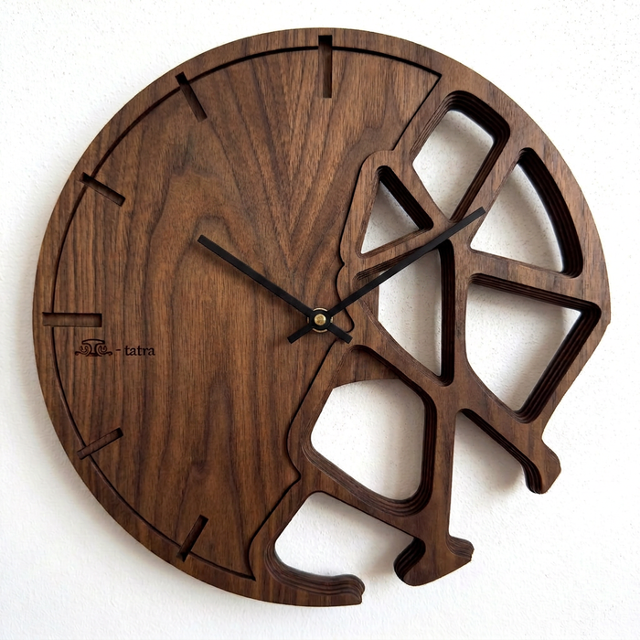 Horloge murale en chêne massif - Terra Atama