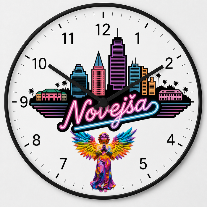 Tiché HDF hodiny - Spišská Nová Vice City 3mm