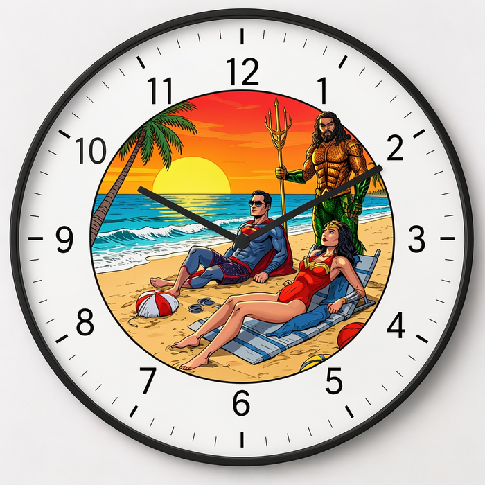 Tiché HDF hodiny - Super Wonder Aqua Vaca