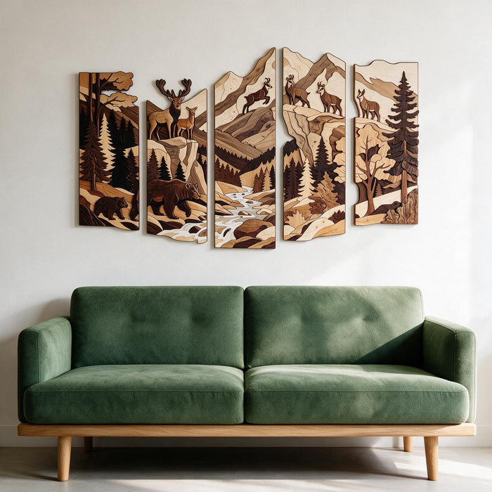 Tableau en bois imprimé UV - Forêt de Lomnica