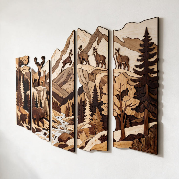 Tableau en bois imprimé UV - Forêt de Lomnica