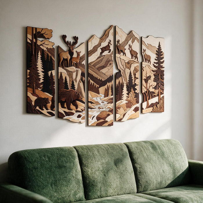 Tableau en bois imprimé UV - Forêt de Lomnica