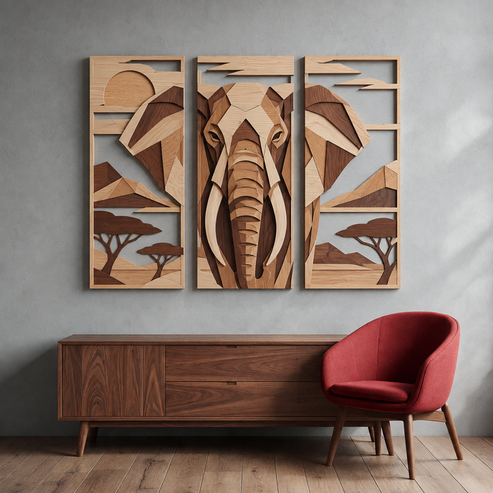 Cuadro de madera impreso UV - Tierra de flores rojas