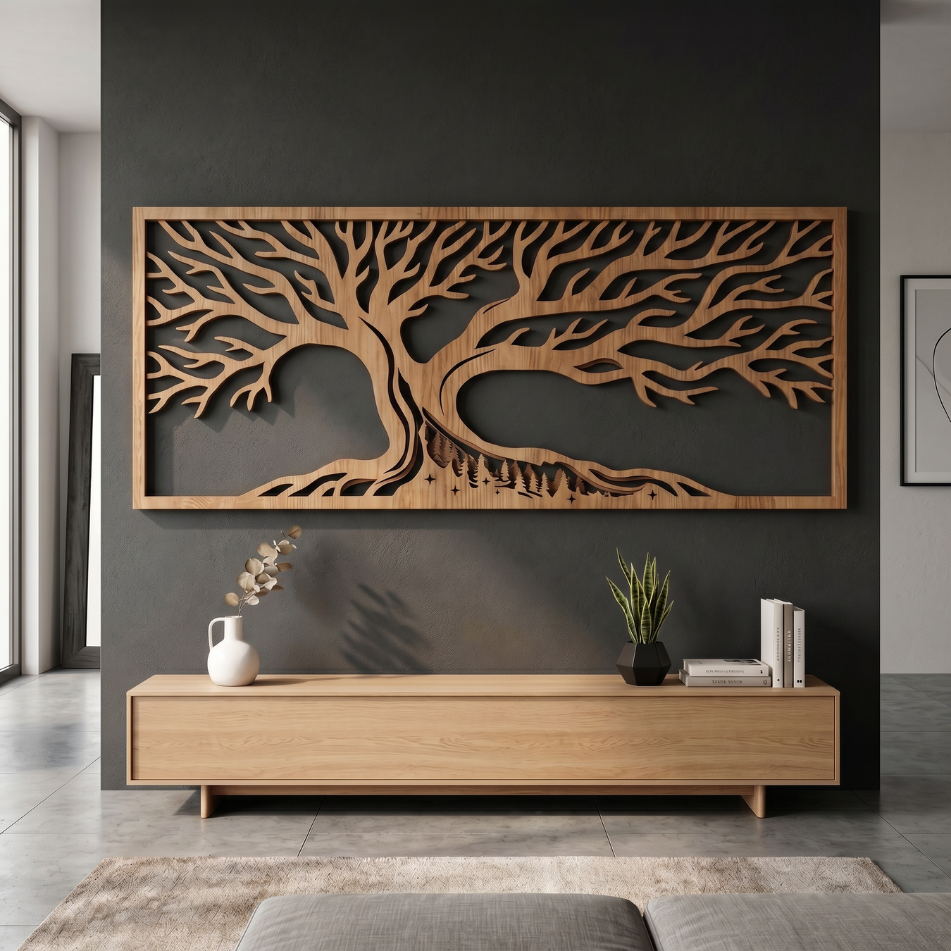 Oak Wood Wall decor