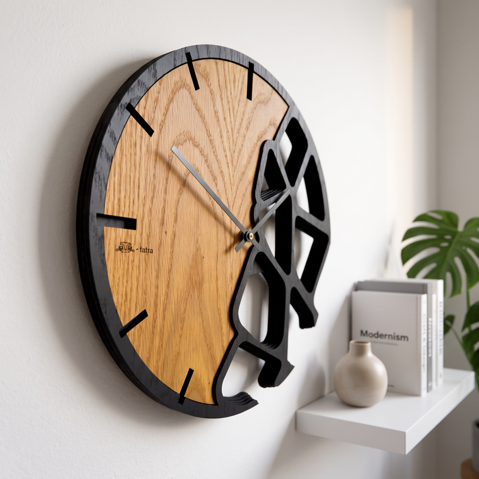 Horloge Murale en Chêne Massif « Terra » 