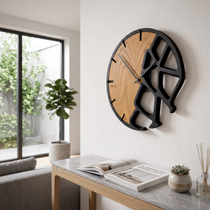 Horloge Murale en Chêne Massif « Terra » 