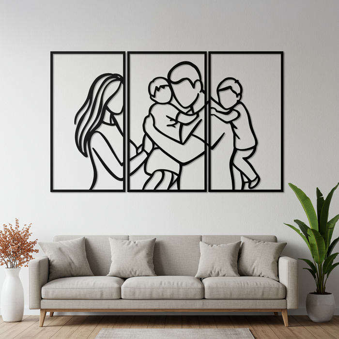 Wooden Wall Decor - Family harmony
