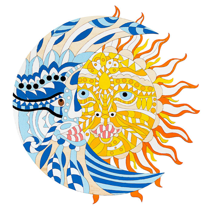 Wooden Painting Kit – Mandala Day and Night